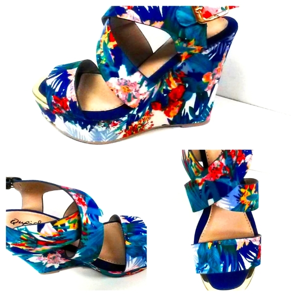 NEW! CUTE! MultiColor Platform Wedge! - Picture 2 of 12